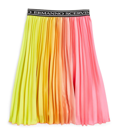 Ermanno Scervino Junior Kids' Pleated Midi Skirt (4-12+ Years) In Multi