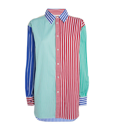 Polo Ralph Lauren Striped Poplin Shirt In Multicolor