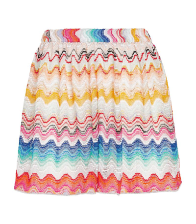 Missoni Knitted Wave Shorts In Multi