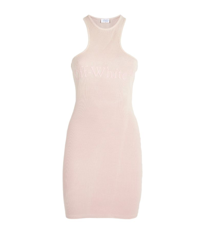 Off-white Laundry Rowing Mini Dress In Pink