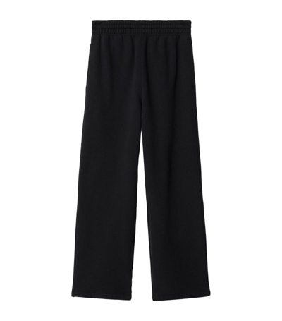 Burberry Cotton Ekd Sweatpants In Black