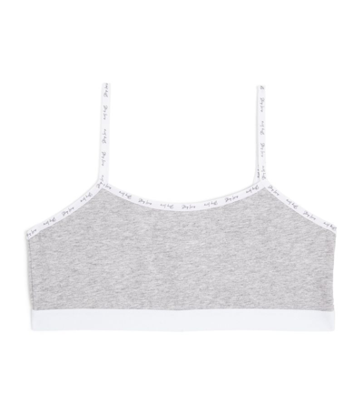 Story Loris Kids' Cotton Bralette (4-14 Years) In Green