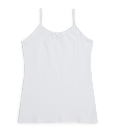 Story Loris Kids' Stretch-cotton Tank Top (4-14 Years) In White