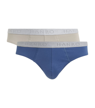 Hanro Stretch-cotton Essentials Briefs (pack Of 2) In Multi