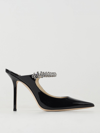 Jimmy Choo Bing Patent Leather Mules In Black