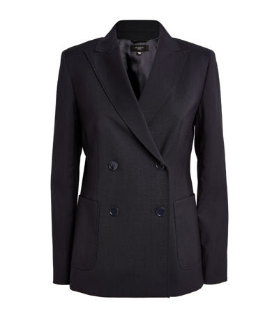 Weekend Max Mara Wool Nervoso Blazer In Blue