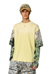 DIESEL LAYERED T-SHIRT WITH GRAPHIC SLEEVES