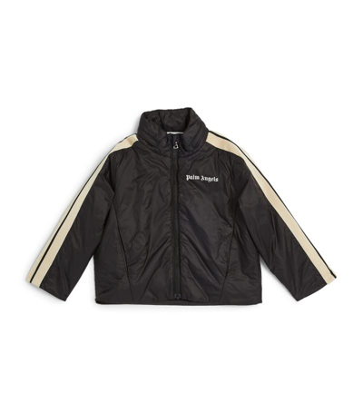 Palm Angels Kids' Logo-print Puffer Jacket In Black