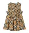 BURBERRY PLEATED VINTAGE CHECK DRESS (6-24 MONTHS)