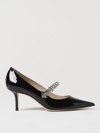 JIMMY CHOO HIGH HEEL SHOES JIMMY CHOO WOMAN COLOR BLACK,F12166002