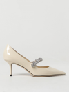 Jimmy Choo High Heel Shoes  Woman Color White
