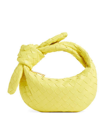 Bottega Veneta Mini Leather Jodie Bag In Yellow