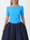 Alexander Mcqueen Viscose Top In Blue