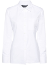 Jacquemus Tailored Shirt With Cut-out Back Detail In White