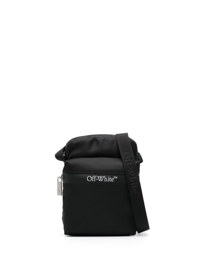 Off-white Outdoor Nylon Crossbody Bag In Black