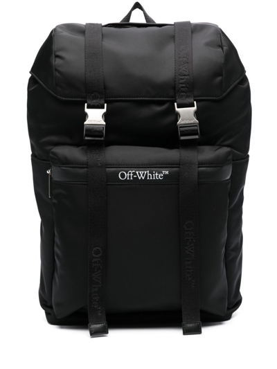 Off-white Outdoor Drawstring Backpack In Black