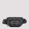Gucci Large Gg Polyester Belt Bag In Grap Gr Blk