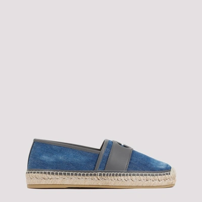 Gucci Alejandro Denim Espadrilles In Blue