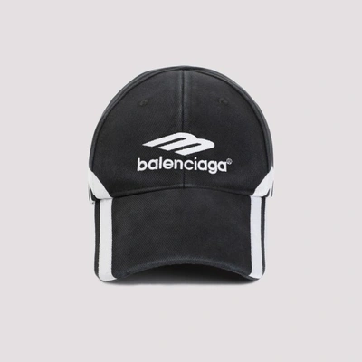 Balenciaga 3b Bal Cap In Faded Black White