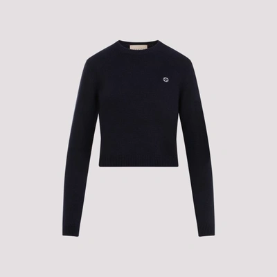 Gucci Wool Cashmere Sweater In Blue Mix