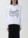 ALEXANDER MCQUEEN SWEATSHIRT ALEXANDER MCQUEEN WOMAN COLOR WHITE,F18797001