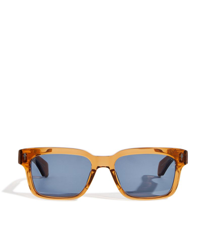 Jacques Marie Mage Molino Rectangular Sunglasses In Brown