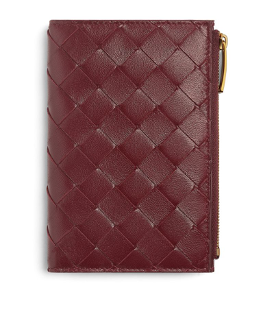 Bottega Veneta Medium Leather Intrecciato Bifold Wallet In Multi