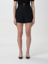 Valentino Vlogo Signature Wool And Silk Shorts In Black