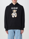 Moschino "drawn Teddy Bear" Sweatshirt In Black