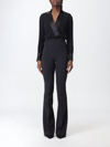 Elisabetta Franchi Horsebit Combined Jumpsuit In Black