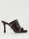 Burberry 85mm Zip-detailed Mules In Red