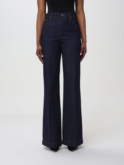Dolce & Gabbana Women's 5-pocket Straight-leg Jeans In Denim
