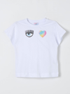 CHIARA FERRAGNI T-SHIRT CHIARA FERRAGNI KIDS COLOR WHITE,F31689001