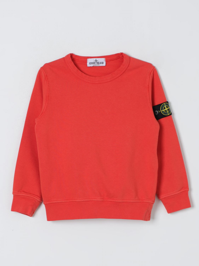 Stone Island Junior Sweater  Kids Color Orange