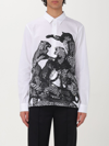 Just Cavalli Motif-print Cotton Shirt In White