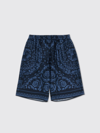 YOUNG VERSACE SHORTS YOUNG VERSACE KIDS COLOR BLUE,F32781009
