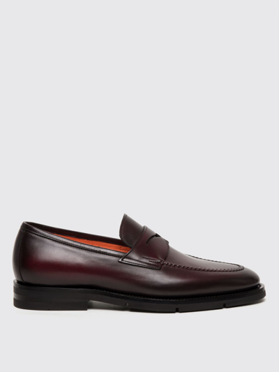 Santoni Loafers  Men Color Burgundy