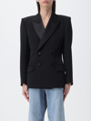 SAINT LAURENT BLAZER SAINT LAURENT WOMAN COLOR BLACK,F30036002