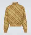 BURBERRY CHECK COTTON TWILL BOMBER JACKET