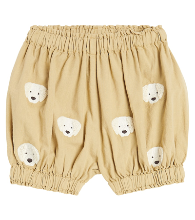 Donsje Baby Carson Cotton Bloomers In Beige