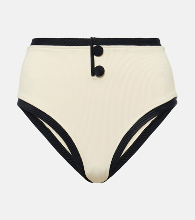 Same The Grace High-rise Bikini Bottoms In White