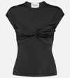 TOVE PAOLA TWIST-DETAIL JERSEY TOP