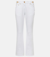 VERSACE EMBELLISHED LOW-RISE FLARED JEANS