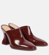 Bottega Veneta Leather Cha-cha Heeled Mules 100 In Red