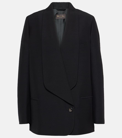 Loro Piana Sheri Virgin Wool Blazer In Black