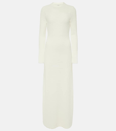 Proenza Schouler Lara Cutout Bouclé Maxi Dress In White