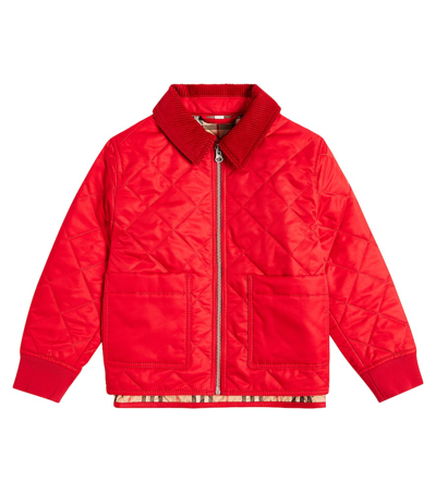 Burberry Kids' Quilted Jacket In Pillar