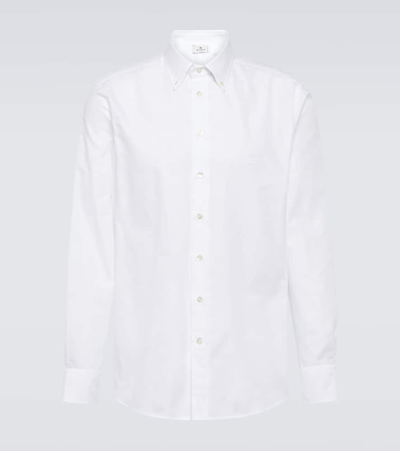 Etro Cotton Poplin Oxford Shirt In 0