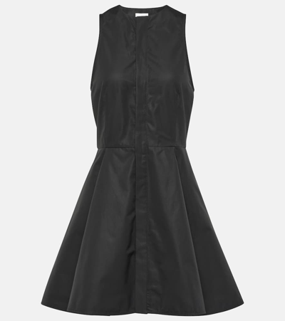Ami Alexandre Mattiussi Godet Cotton Poplin Shirt Dress In Black