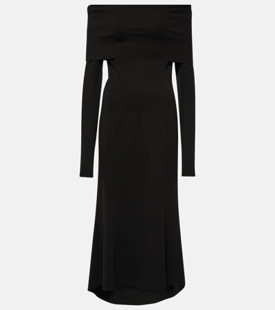 Dorothee Schumacher Off-shoulder Maxi Dress In Black